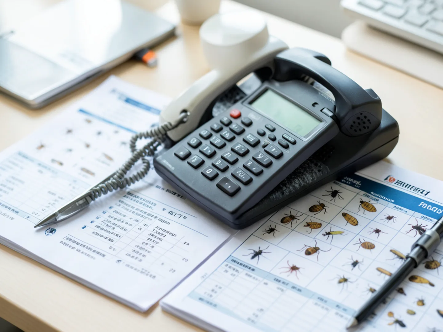 Customer service telephone dispatch desk for Sayonara Pest Control