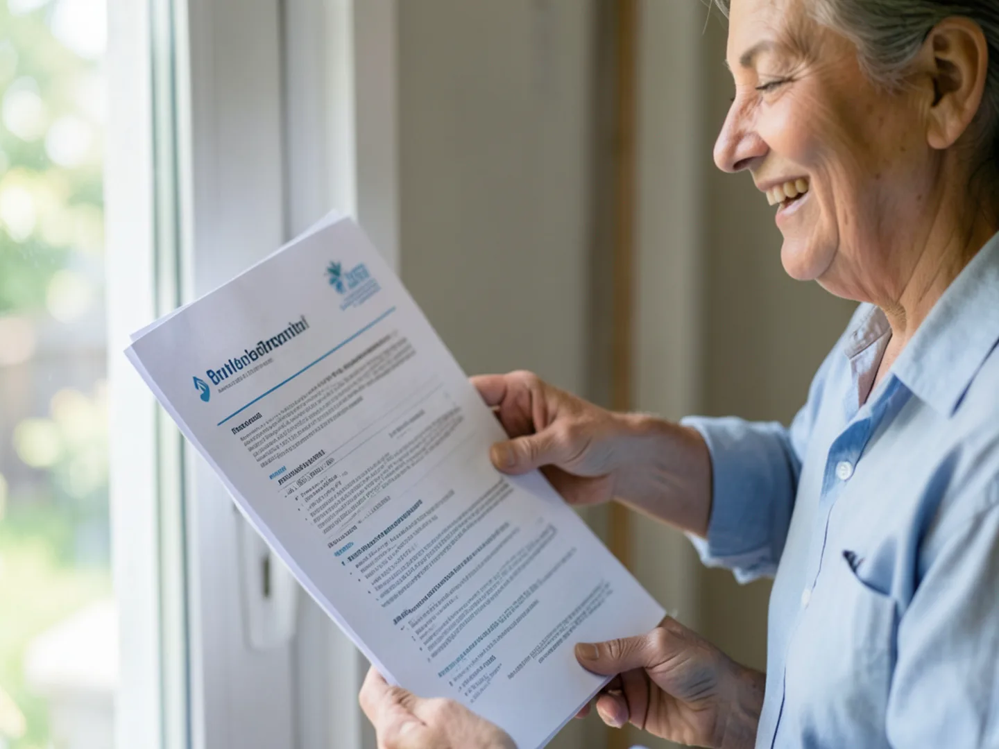 Technician providing written service report to Midlothian homeowner