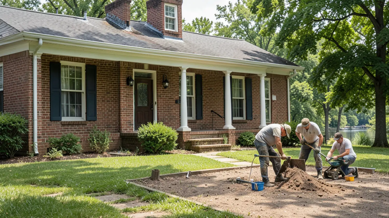 Pest control in Chester VA brick colonial home near Appomattox River basin