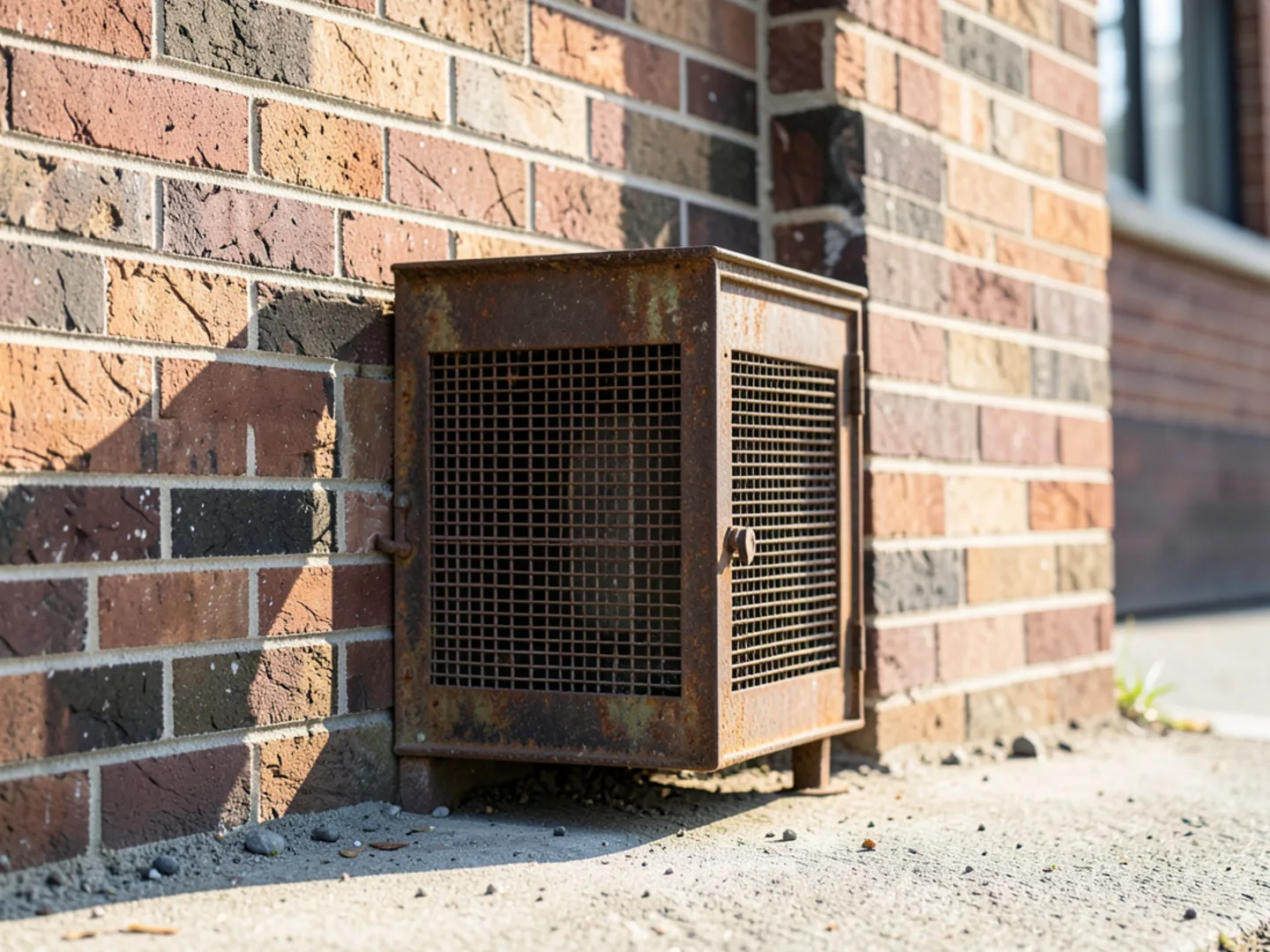 Older cast iron crawl space vent on North Chesterfield foundation